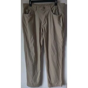 Swiss Tech Men's Travel Pants 34w‎ X30 Sand Khaki Hiking 5 Pocket Lightweight